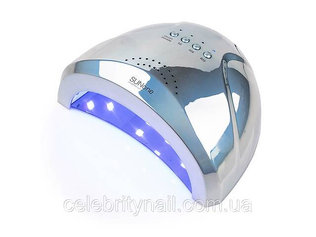 Лампа для маникюра LED+UV SUN One Mirror Blue (зеркальная), 48 Вт