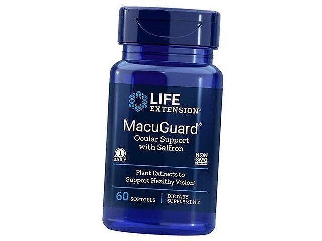 MacuGuard Ocular Support Life Extension 60гелкапс (71346015)