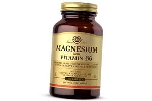 Магний В6 Magnesium with Vitamin B6 Solgar 250таб (36313058)