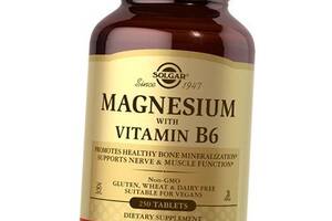 Магний В6 Magnesium with Vitamin B6 Solgar 250таб (36313058)