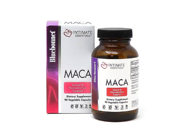 Мака, Сексуальная и Репродуктивная Поддержка, Intimate Essentials Maca, Bluebonnet Nutrition, 90 капсул