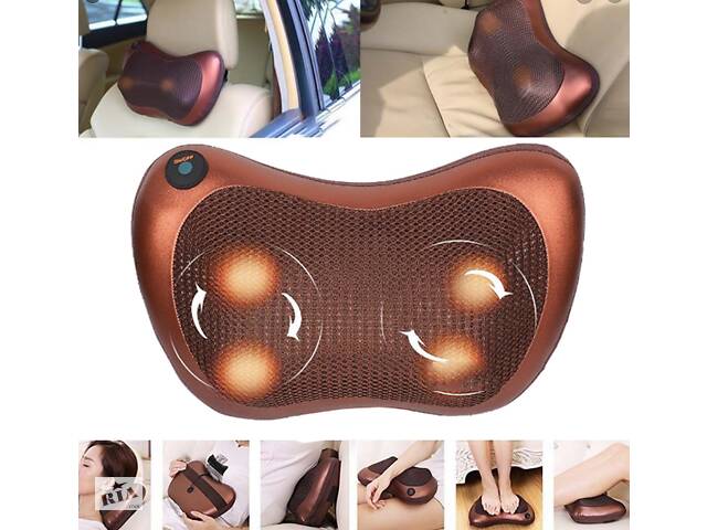 Масажна подушка Car and Home Massage Pillow, масажер для шиї автомобільний