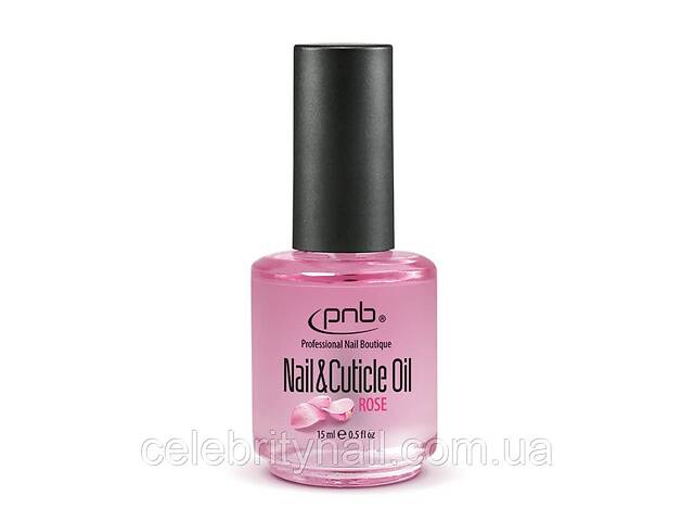 Масло для кутикули PNB Nail& amp; Cuticle Oil, Rose, 15 мл