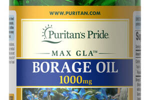 Масло огуречника Borage Oil Puritan's Pride 1000 мг 100 капсул (32460)