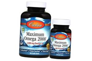 Maximum Omega 2000 Carlson Labs 120гелкапс Лимон (67353013)