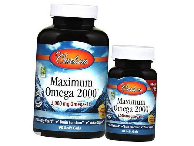 Maximum Omega 2000 Carlson Labs 120гелкапс Лимон (67353013)