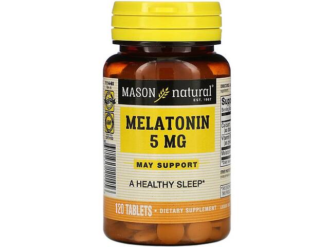 Мелатонин 5 мг Mason Natural 120 таблеток