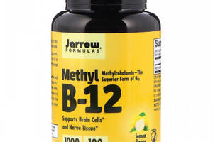 Метилкобаламин Jarrow Formulas Methyl B-12 1000 mcg 100 Lozenges Lemon Flavor