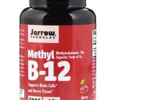 Метилкобаламин Jarrow Formulas Methyl B-12 5000 mcg 60 Lozenges Cherry Flavor JRW-18004