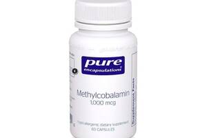 Метилкобаламин Pure Encapsulations Methylcobalamin Vitamin B12 1000 mg 60 Caps PE-00444