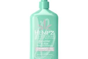 Молочко Огурец алоэ церамиды + В3 Hempz beauty actives cucumber & aloe moisturiser 500 мл