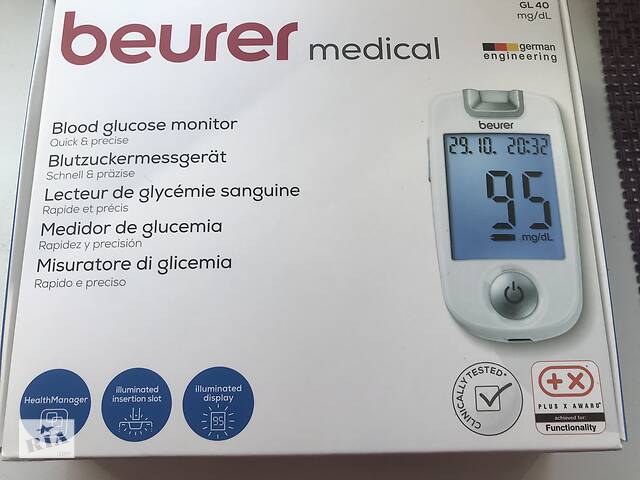Монітор для вимірювання рівня глюкози
