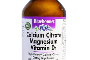 Мультиминеральный комплекс Bluebonnet Nutrition Calcium Citrate Magnesium, Vitamin D3 180 Caps