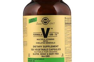 Мультивитамины формула VM-75 Multiple Vitamins Solgar 120 капсул
