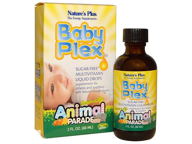 Мультивитамины Nature's Plus Animal Parade Baby Plex 60 ml Natural Orange Flavor