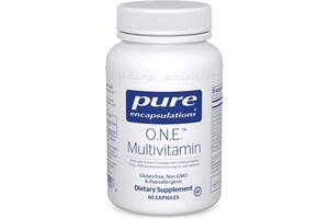 Мультивитамины и минералы ONE Multivitamin Pure Encapsulations 1 в день 60 капсул