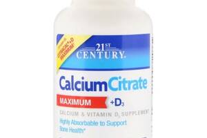 Микроэлемент Кальций 21st Century Calcium Citrate Maximum + D3 120 Tabs CEN-27493