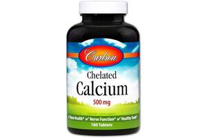 Микроэлемент Кальций Carlson Labs Chelated Calcium 500 mg 180 Tabs