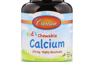 Микроэлемент Кальций Carlson Labs Kid's Chewable Calcium 60 Tabs Vanilla