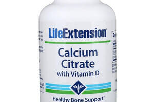 Микроэлемент Кальций Life Extension Calcium Citrate with Vitamin D 200 Veg Caps