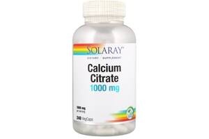 Микроэлемент Кальций Solaray Calcium Citrate 1000 mg 240 Veg Caps SOR-45852