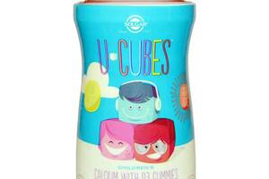 Микроэлемент Кальций Solgar U-Cubes Children's Calcium with D3 Gummies 60 Gummies