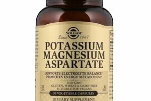 Микроэлемент Калий Solgar Potassium Magnesium Aspartate 90 Veg Caps