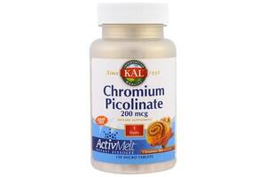 Микроэлемент Хром KAL Chromium Picolinate ActivMelt 120 Micro Tablets Cinnamon Bun CAL-74490