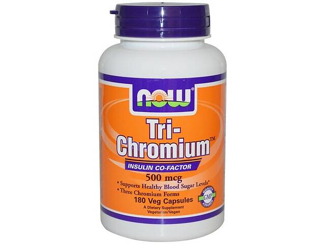 Микроэлемент Хром NOW Foods Tri-Chromium 500 mcg 180 Veg Caps