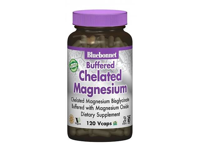 Микроэлемент Магний Bluebonnet Nutrition Albion Buffered Chelated Magnesium 200 mg 120 Caps