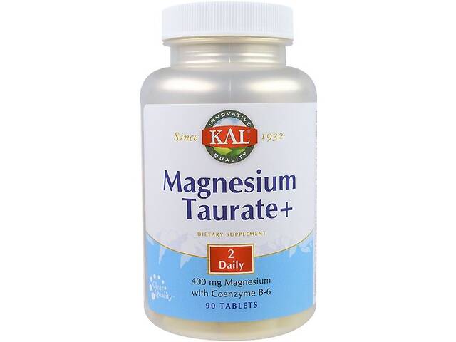 Микроэлемент Магний KAL Magnesium Taurate+ 400 mg 90 Tabs CAL-36975