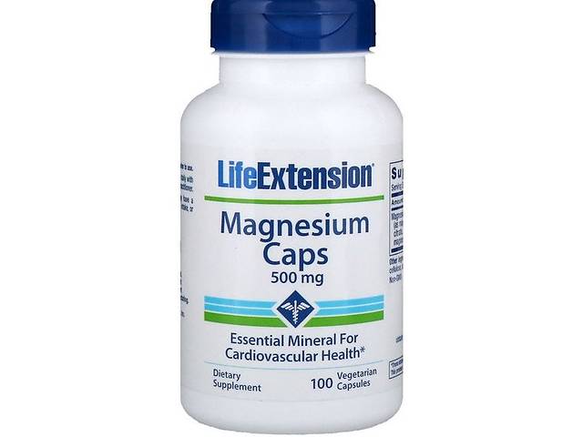Микроэлемент Магний Life Extension Magnesium Caps 500 mg 100 Veg Caps