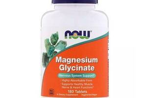 Микроэлемент Магний NOW Foods Magnesium Glycinate 180 Tabs