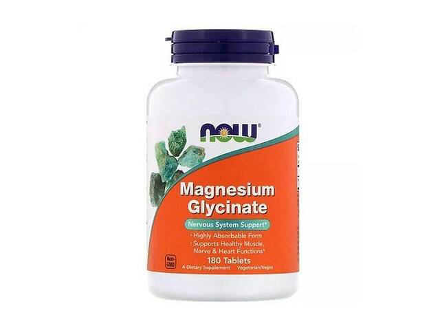 Микроэлемент Магний NOW Foods Magnesium Glycinate 180 Tabs