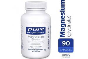 Микроэлемент Магний Pure Encapsulations Magnesium (glycinate) 120 mg 90 Caps PE-00174