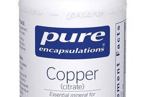 Микроэлемент Медь Pure Encapsulations Copper (citrate) 60 Caps PE-00456
