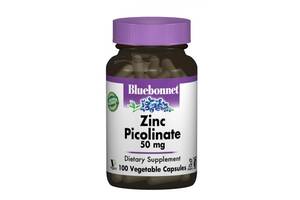 Микроэлемент Цинк Bluebonnet Nutrition Zinc Picolinate 50 mg 100 Veg Caps