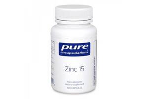 Микроэлемент Цинк Pure Encapsulations Zinc 15 mg 180 Caps PE-00251