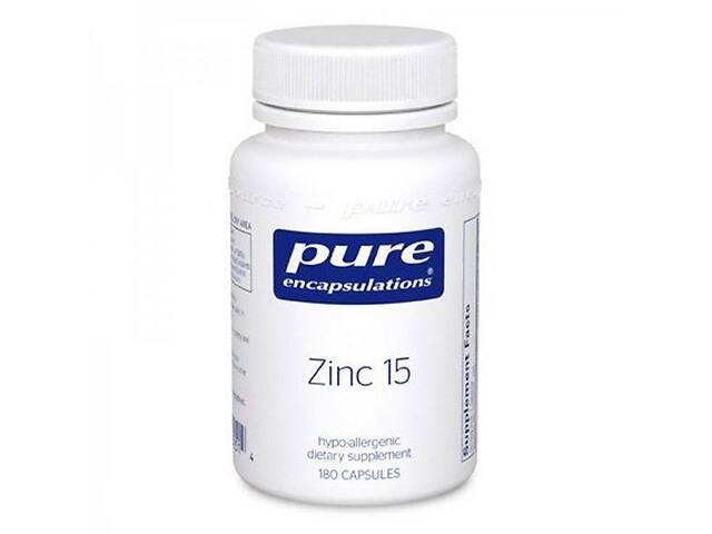 Микроэлемент Цинк Pure Encapsulations Zinc 15 mg 180 Caps PE-00251