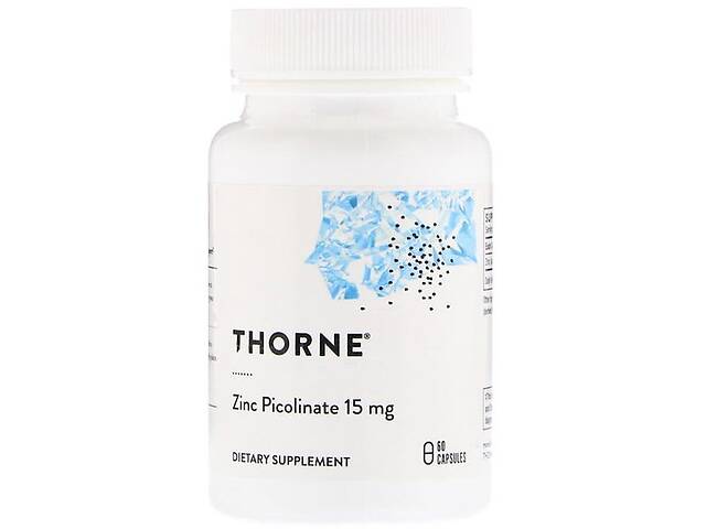 Микроэлемент Цинк Thorne Research Zinc Picolinate 15 mg 60 Caps