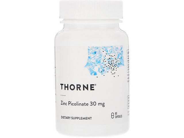 Микроэлемент Цинк Thorne Research Zinc Picolinate 30 mg 60 Caps