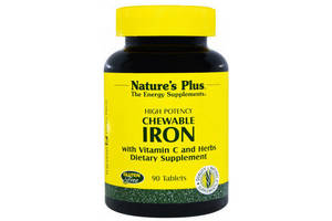 Микроэлемент Железо Nature's Plus Chewable Iron 90 Tabs