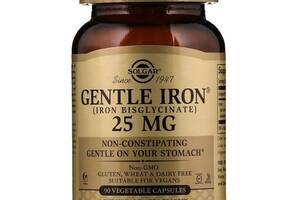 Микроэлемент Железо Solgar Gentle Iron 25 mg 90 Veg Caps SOL-01249