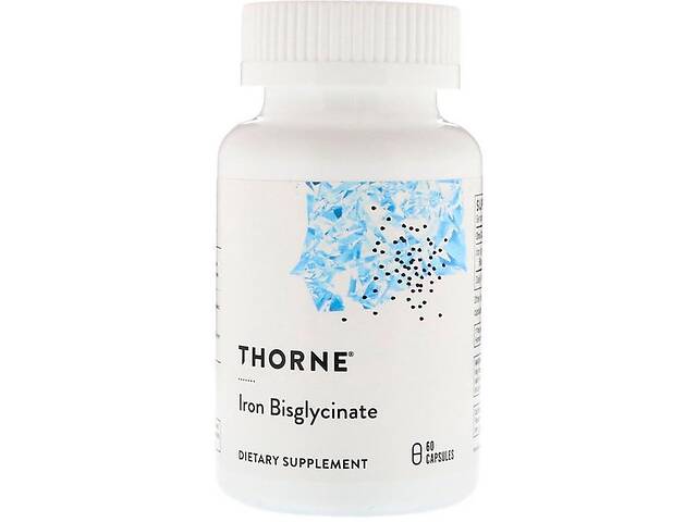 Микроэлемент Железо Thorne Research Iron Bisglycinate 60 Caps