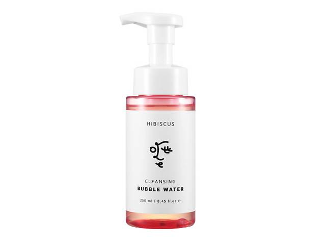 Міцелярна вода з екстрактом гібіскусу та пребіотиками Ottie Hibiscus Cleansing Bubble Water 250 мл 8809708710073