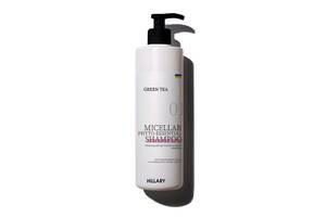 Мицеллярный фитоэссенциальный шампунь Green Tea Phyto-essential Shampoo Hillary 500 мл