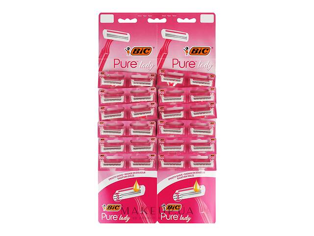 Набор бритв BIC Pure 3 Lady Pink без сменных картриджей 24 шт (3086123395145)