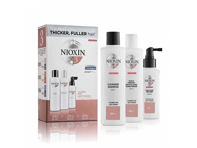 Набор Nioxin Hair System 3 Kit шампунь+кондиционер+маска для волос 150 мл+ 150 мл + 50 мл (3614227273214)