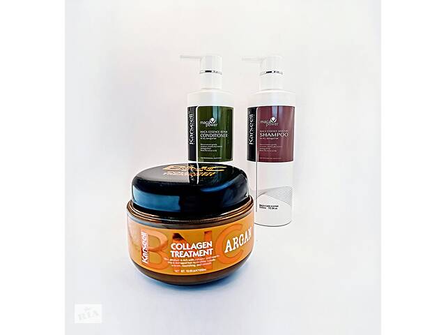 Набор по уходу за волосами Karseell Original ARGAN COLLAGEN TREATMENT Маска шампунь кондиционер