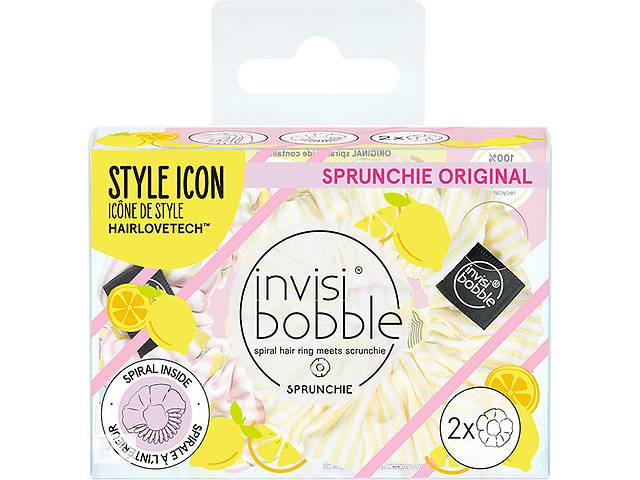 Набор резинок-браслетов для волос Invisibobble Sprunchie Duo Fruit 2 шт